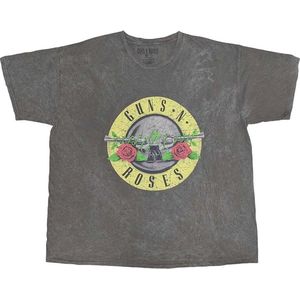 Guns N' Roses - Classic Logo Heren T-shirt - M - Grijs