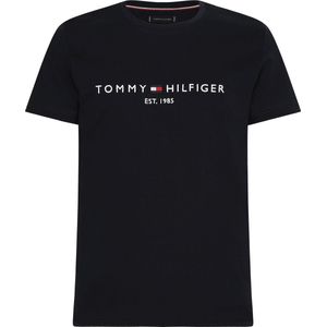 Tommy Hilfiger - Logo T-shirt Donkerblauw - Heren - Maat M - Modern-fit