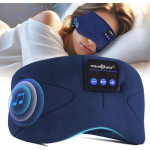 Zacht Slaapmasker met Bluetooth Hoofdtelefoon - 100% Verduisterend en Comfortabel voor Lange Nachten