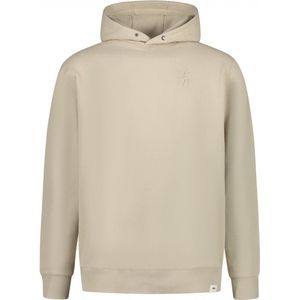 Purewhite - Heren Loose Fit Sweaters Hoodie LS - Sand - Maat XL