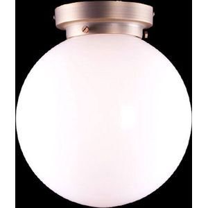 Art deco plafondlamp Globe | Ø 25 cm | brons / wit / opaal glas | gispen / retro / jaren 30