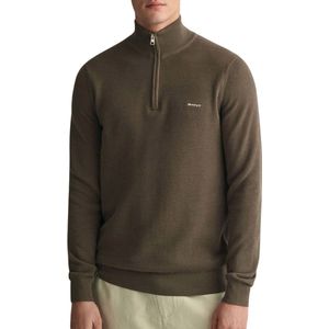 Gant Pique Half Zip Sweater Heren - Maat XL