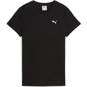 PUMA ESS ELEVATED Rib Tee Dames sportshirt - Puma Black