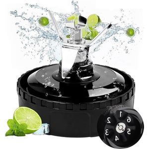 Extractor Blade Montage Vervangende Onderdelen - Compatibel met Ninja Blender BL771 BL773co BL480 BL482 BL642 BL682 NN102 (6 Fins) .
