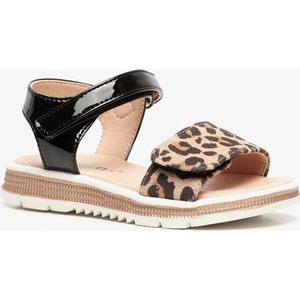 Blue Box meisjes sandalen met luipaardprint - Bruin - Maat 34