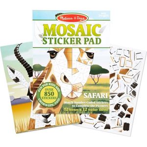 Melissa & Doug Mozaïek Sticker Pad - Safari Dieren