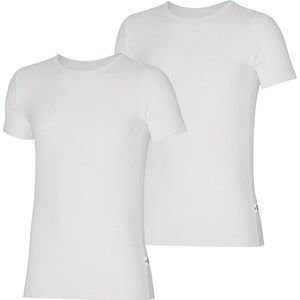 Apollo - Heren T-shirt van biologisch katoen - Wit - Maat XL - 2-Pak - Ronde Hals - Ondershirt heren - Biologisch - Duurzaam