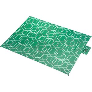 Terra Nation Strandmat Taha Moe 100% r-Pet Groen/Wit