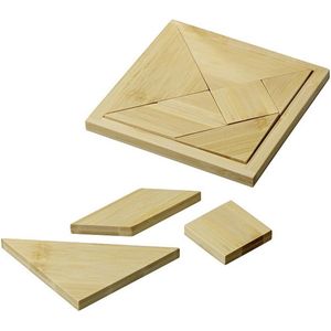 7 stukjes Philos bamboe tangram - Een leuk en zeer bekend puzzelspel!