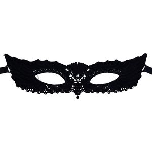 Miresa - Masker MM045 - Smal sexy kanten masker - Zwart