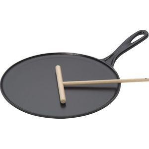 Le Creuset Gietijzeren pannenkoekpan Mat Zwart 27cm