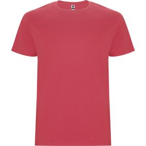 5 Pack T-shirt's unisex met korte mouwen 'Stafford' Gewassen Rood - XXL