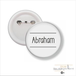 Button Met Speld 58 MM - Abraham