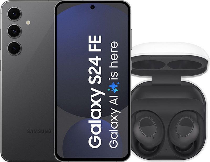 Samsung Galaxy S24 FE - 128GB - Graphite + Galaxy Buds FE