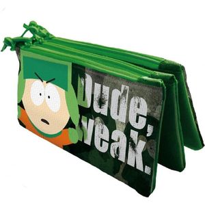 South Park Etui 3 Vakken/3 Ritsen - Interstat - Zwart - 22 x 10 x 6