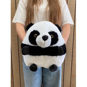 Cozy Time panda handwarmer en knuffelkussen 35 cm - knuffel panda