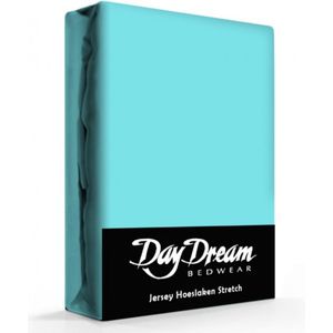 Day Dream Jersey Hoeslaken Aqua-190 x 220 cm