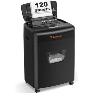 Papierversnipperaar 120 vellen - Stil met 62 dB - 23L reservoir en Autofeed functie
