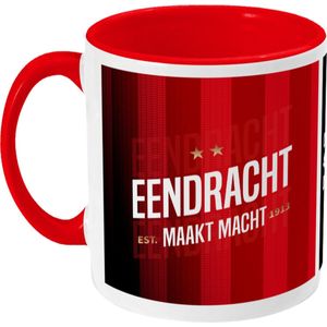 PSV Mok - Eendracht Maakt Macht 2 - Koffiemok - Eindhoven - 040 - Voetbal - Beker - Koffiebeker - Theemok - Rood - Limited Edition