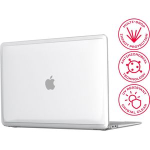 Tech21 Evo Clear - MacBook Air 13 (2020) laptophoes - 13 inch cover - Transparant - Hard case