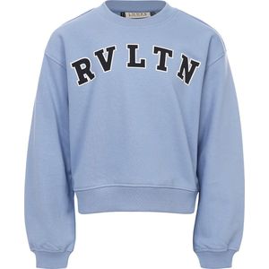 LOOXS 10sixteen 2401-5318-134 Meisjes Sweater/Vest - Maat 116 - Blauw van 87% Cotton 13% Polyester