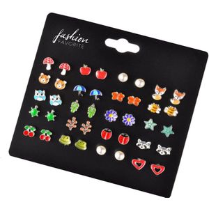 Fashion Favorite Stud Oorbellen | Multi | Bijoux | Set 20 Paar