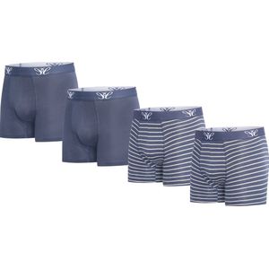 Cappuccino Italia - Heren Onderbroeken 4-Pack Boxers - Blauw - Maat M