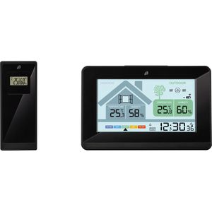 AURIOL Weerstation met ventilatieadvies Temperatuur- en vochtigheidsweergave voor binnen en buiten Met schimmelalarm
