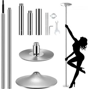 Danspaal - Paaldanspaal - Pole Dance - Paaldansen - 45 MM - Van 2.35 tot 2.74 M - Roestvrijstaal