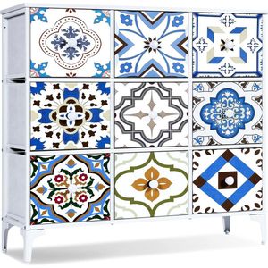 JGS® - Luxe Slaapkamer Ladekast met 6 Diepe Stoffen Laden, Eenvoudig te Monteren, Ideaal voor Woonkamer, Kinderkamer en Kast-