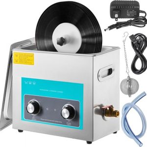 Digitale Ultrasone Reiniger, 6L Ultrasone Reinigingsmachine, 304 Roestvrij Staal Ultrasoon Reiniger, voor het Reinigen van Vinylplaten, Sieraden, Brillen, Horloges, Laboratoriumbenodigdheden