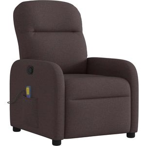 vidaXL Massagestoel Donkerbruin - Verstelbaar & Comfortabel