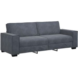 vidaXL - Driezitsbank - 180 - cm - fluweel - donkergrijs
