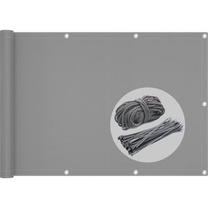 Selbro ® Balkonscherm voor Privacy en Bescherming, 90 x 600 cm, Weerbestendig en UV-bestendig Antraciet Scherm