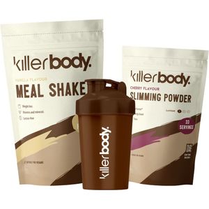 Killerbody Afval Starterspakket - Maaltijdshake & Fatburner - Vanilla & Cherry - 1200 gr