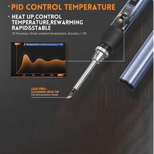 Draagbare Mini Soldeerbout met Temperatuurregeling - Snel Opwarmend en Lichtgewicht