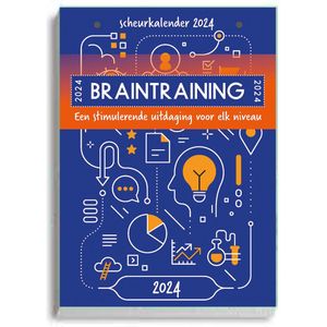 Scheurkalender 2024 - 1d/1p - Braintraining - 13,3 x 18,5 cm