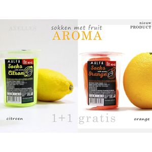 Sokken klassiek Fruit aroma, leuk geschenk Heren Geschenkset Maat 40-42