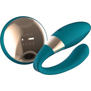 LELO TIANI Duo vibrator voor koppels blauw bevat 2 krachtige motoren, 8 trilstanden, is volledig waterdicht en kan worden gebruikt door mannen en vrouwen