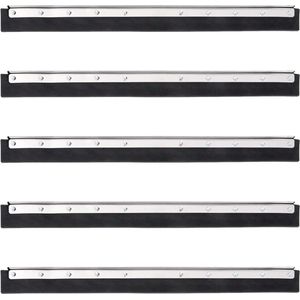vidaXL - Vloerwisserkoppen - 5 - st - 75x2x5 - cm - staal - en - rubber