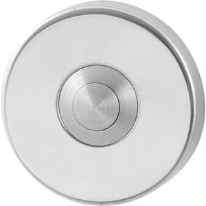 Beldrukker RVS rond 50x8 mm RVS gepolijst