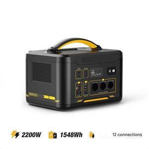 Powerstation - Stroomgenerator - Powerbank - Draagbare - LiFePO4 Batterij - 1548Wh - 2200W - Zonnegenerator - USB-C 100W - LED Zaklamp - 10 Beschermingssystemen