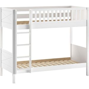 Stapelbed Jonas Wit - MDF hout - Hoogte 175.4 cm