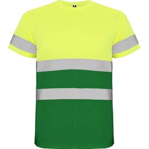 Technisch hoog zichtbaar / High Visability T-shirt met korte mouwen Geel / Groen maat XL