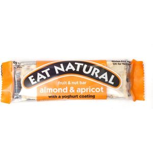 Eat Natural fruit & nut bar amandel & abrikoos met een yoghurtlaagje 12 x 50g