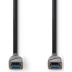 Nedis Actieve Optische High Speed HDMI-Kabel met Ethernet - HDMI Connector - HDMI Connector - 4K@60Hz - 18 Gbps - 20.0 m - Rond - PVC - Zwart - Gift Box