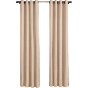 Larson - Luxe hotel blackout gordijn - met ringen - 1.5m x 2.5m - Licht taupe