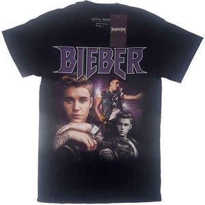 Justin Bieber - JB Homage Heren T-shirt - S - Zwart