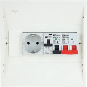 EMAT PV-verdeler B16 groep met B16 alamat en hoofdschakelaar (PV0009)