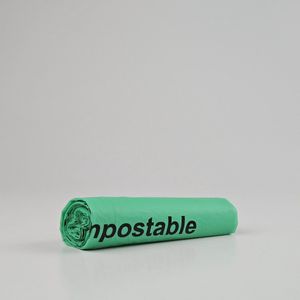 Biologisch Afbreekbare Afvalzakken | 100 Zakken | 30 Liter | BIO | T20 | 50x60 cm - Biozakken 30 Liter, Composteerbare Vuilniszakken 30L, Compostzakken 30 Liter, GFT Zakjes 30 Liter